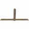 Ekena Millwork Eugene Rough Sawn Timber Gable Bracket, Douglas Fir, 84"W x 45"H x 2"D x 6"F, 13/12 Pitch GBW084X45X0206EUG00RDF - alternate 2